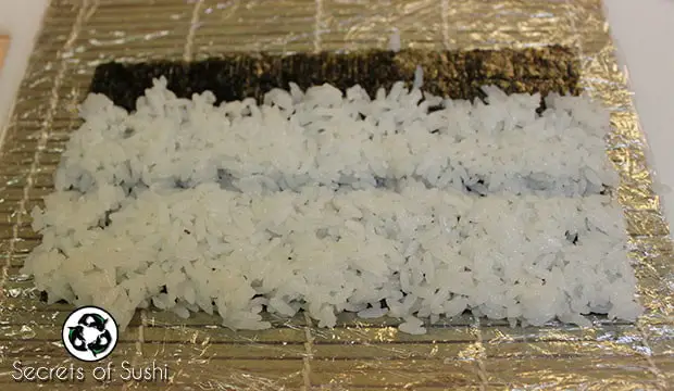 Rice valley for a Salmon Roll