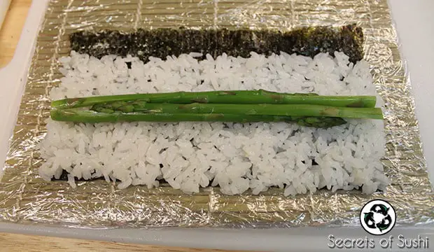 Asparagus roll step 3