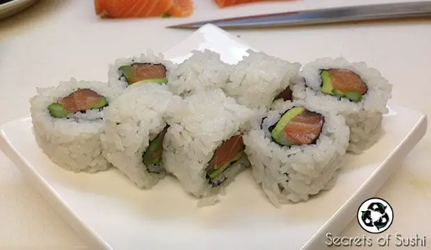 Arranging the pieces of Paleo Sushi