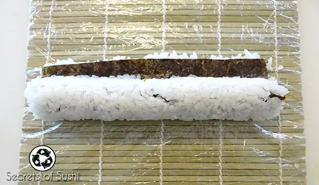 Rolling a caterpillar roll